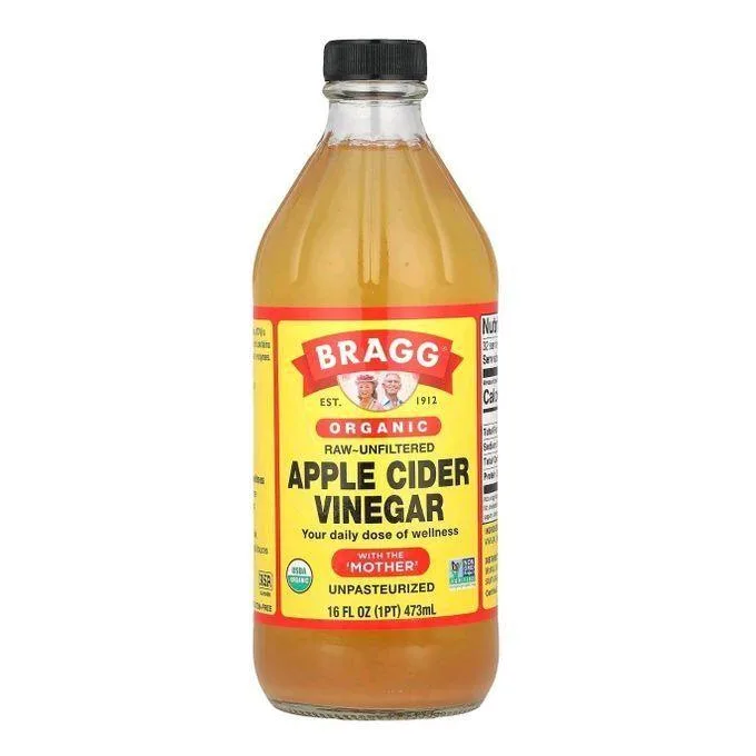 Promo ! Bragg Organic Apple Cider Vinegar (Vinaigre de cidre de pomme) with The Mother Raw-Unfiltered 473 ml