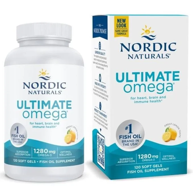 Promo ! Nordic Naturals Ultimate Omega, Citron, 1280 mg, 120 capsules à enveloppe molle
