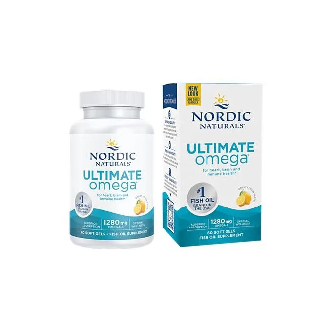 Promo ! Nordic Naturals Ultimate Omega, Citron, 1280 mg, 60 capsules à enveloppe molle