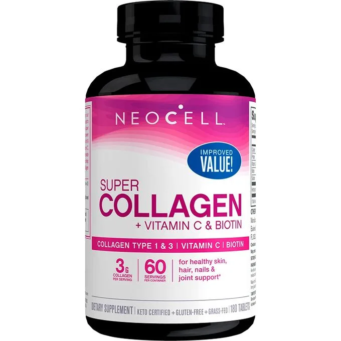 Promo ! Neocell Super Collagene + Vitamine C & Biotine 180 comprimés