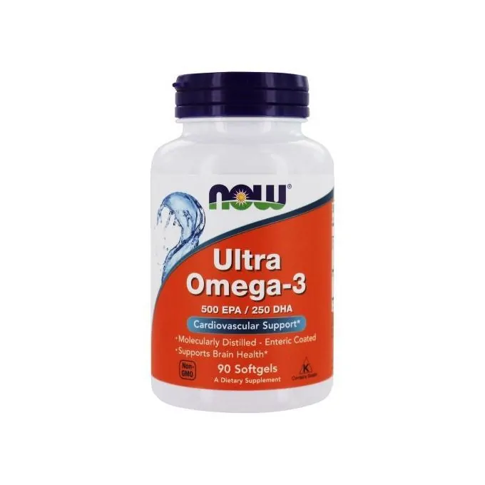 Promo ! Now Foods Ultra oméga-3, 500 EPA/250 DHA, 90 gélules د.م. 400 د.م. 386-4%