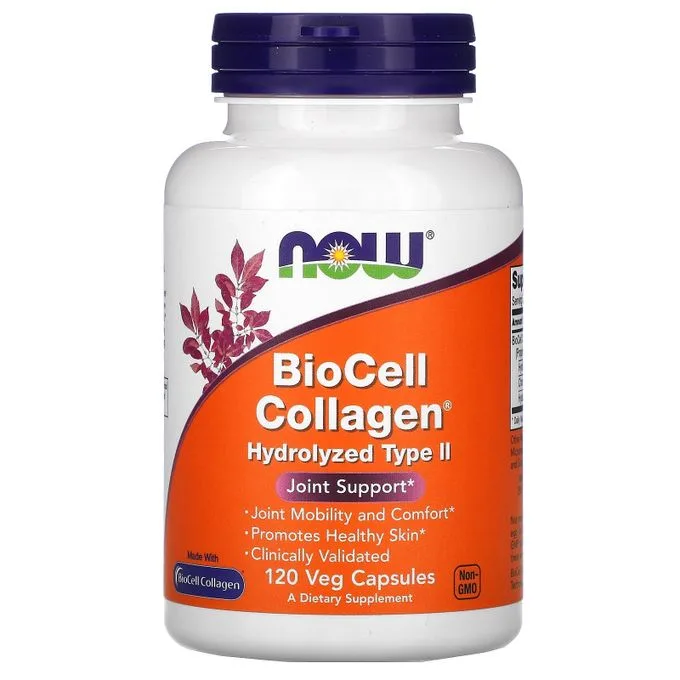 Promo ! Now Foods BioCell Collagen, Collagène hydrolysé de type II, 120 capsules végétariennes