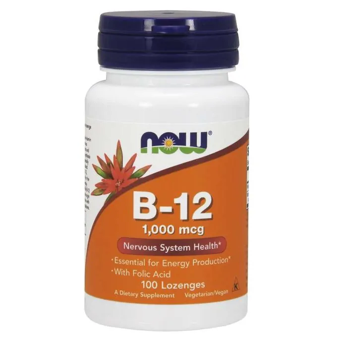 Now Foods Vitamine B12 1000 mcg Énergie – 100 Pastilles