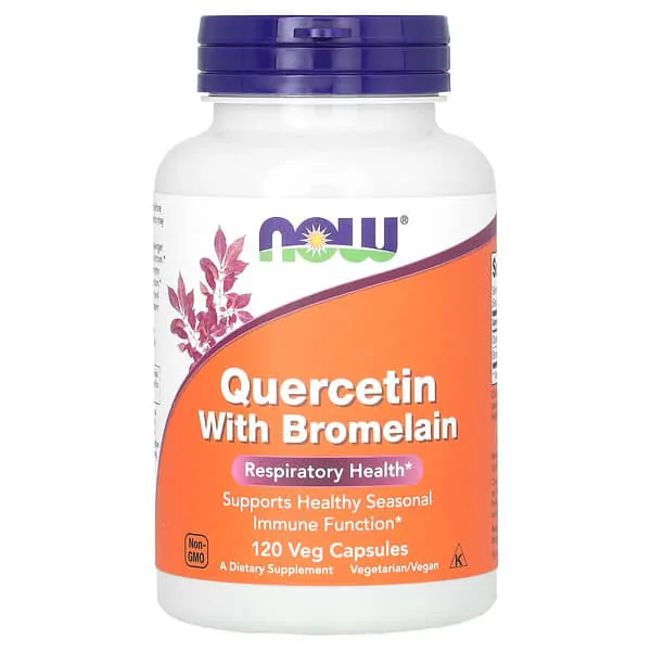 NOW Foods, Quercétine avec bromélaïne, 120 capsules végétales