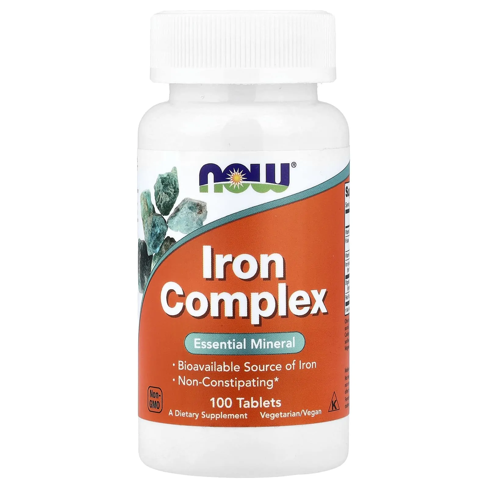 NOW Foods, Complexe de fer, 100 comprimés