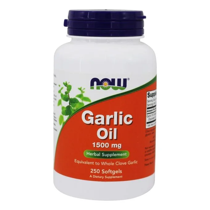 Now Foods Huile d’Ail, 1500 mg, 250 Gélules