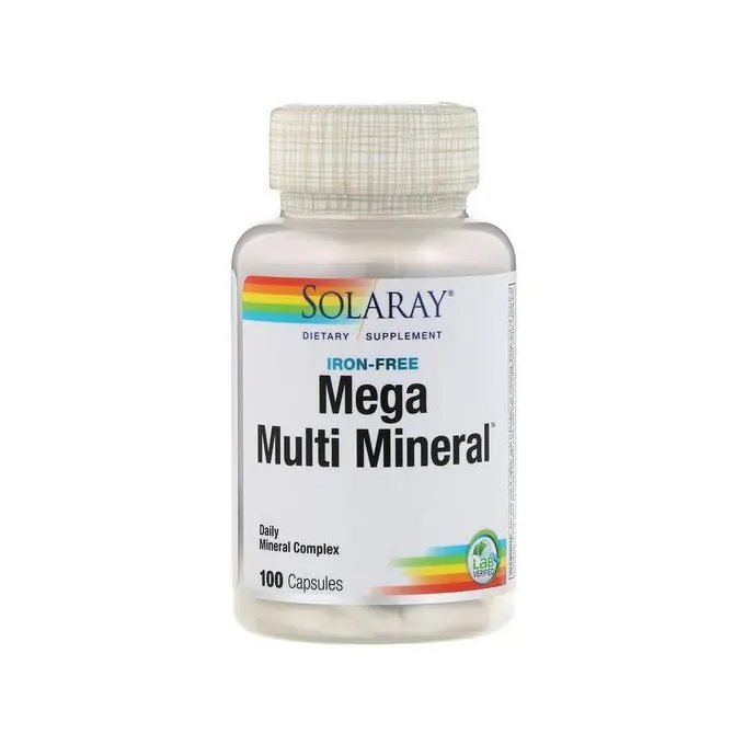 Solaray Mega Multi Mineral,100 gélules