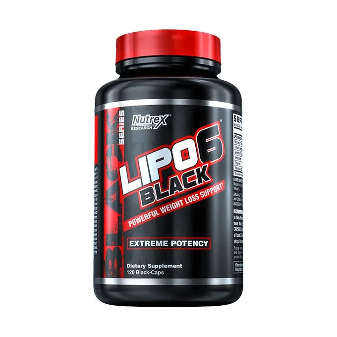 Promo ! Nutrex Research LIPO-6 Black, Puissance extrême, 120 capsules noires