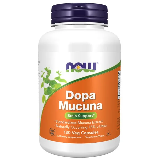 Promo ! Now Foods Dopa Munca et pois mascate, 180 capsules végétales