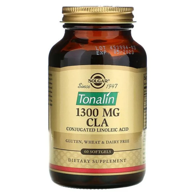 Promo ! Solgar Tonalin CLA, 1300 mg, 60 capsules molles.