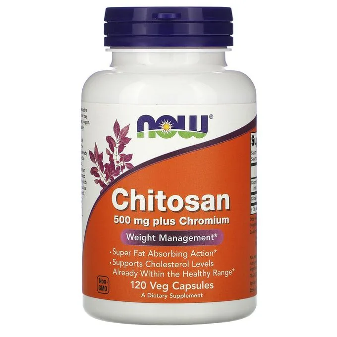 Promo ! Now Foods Chitosan Plus Chromium, 500 mg, 120 Veg Capsules