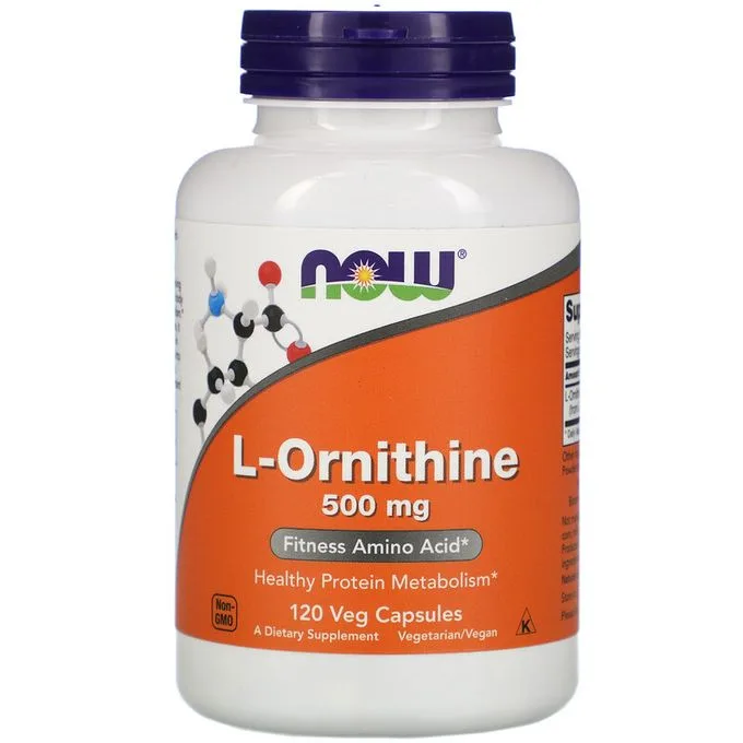 Promo ! Now Foods L-Ornithine, 500 mg, 120 gélules végétariennes
