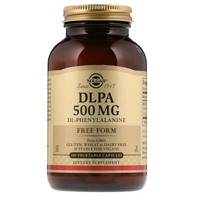 Promo ! Solgar DLPA 500 Mg Forme Naturelle 100 Comprimés Naturels