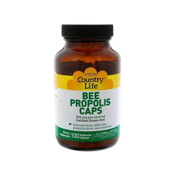 Promo ! Country Life Bee PROPOLIS De CAPSULES D’ABEILLES 500 MG 100 CAPS