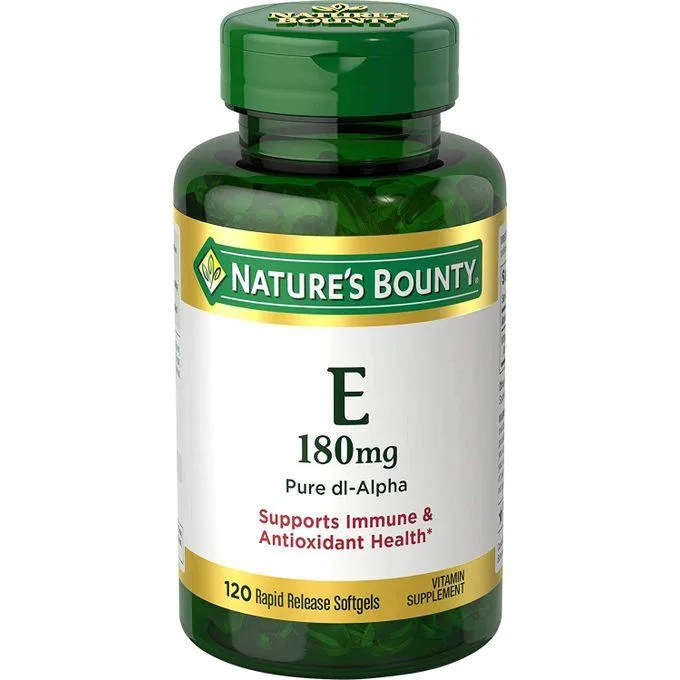 Nature’S Bounty Vitamine E 180 mg Pure DL-Alpha 120 gélules