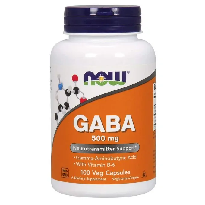 Now Foods GABA 500 mg 100 Gélules Végétales