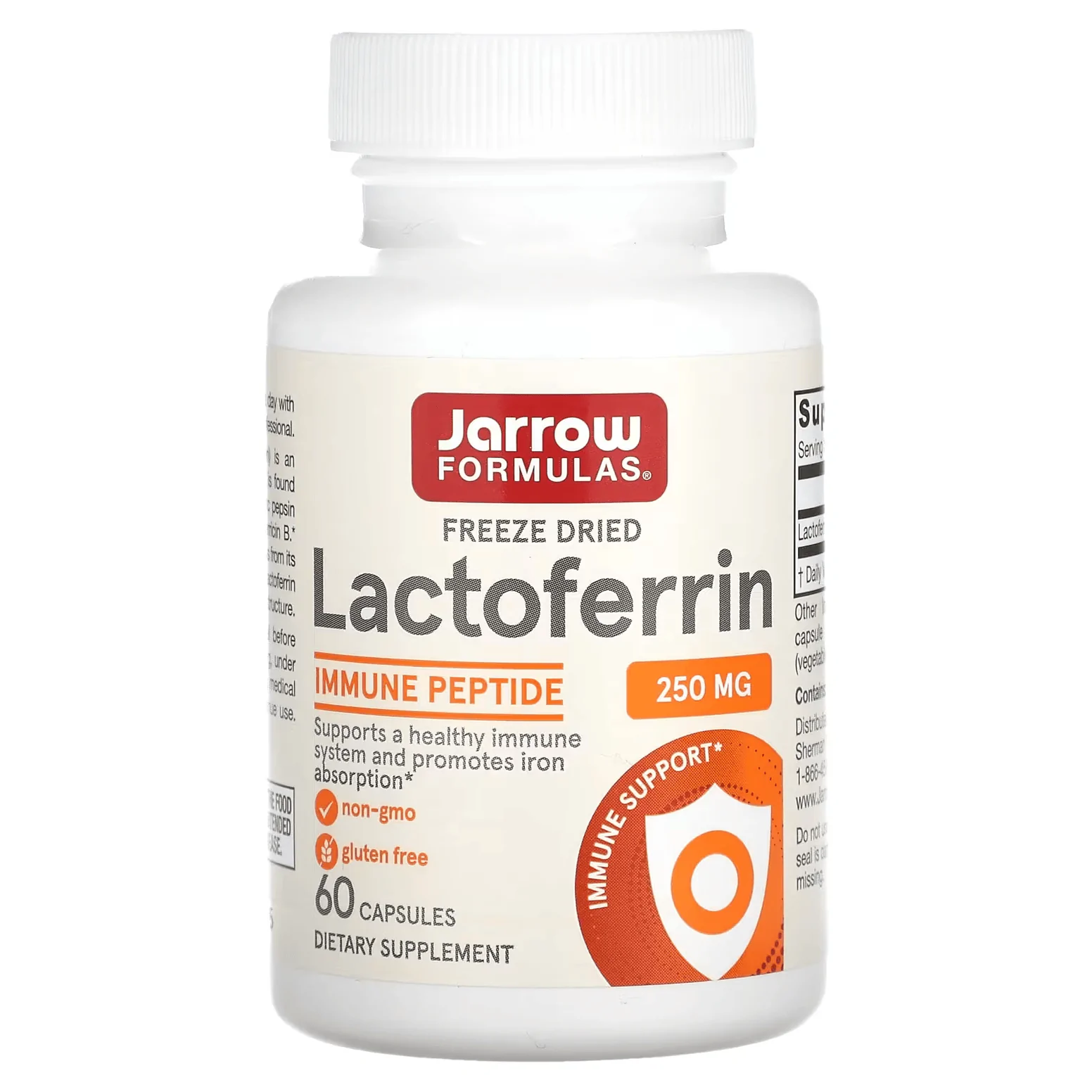 Promo ! Jarrow Formulas Lactoferrine, 250 mg, 60 gélules.