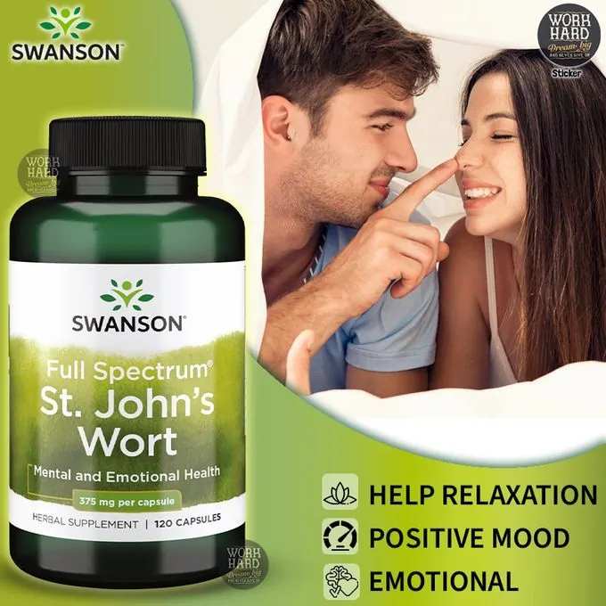 Promo ! Swanson Millepertuis à spectre complet, 375 mg, 120 capsules