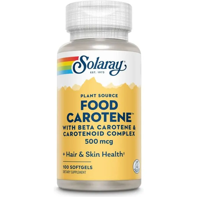 Solaray bêta-carotène et de caroténoïdes, 500 µg, 100 capsules à enveloppe molle