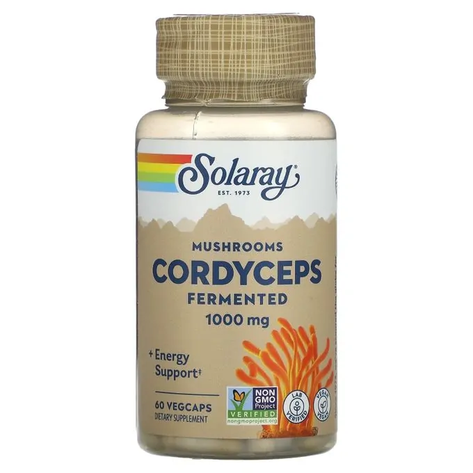 Solaray Cordyceps fermenté, 500 mg, 60 capsules végétariennes