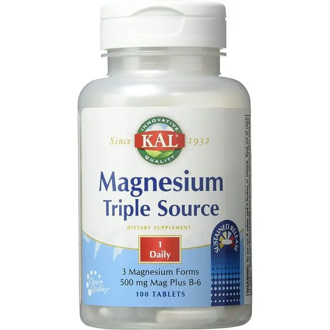 Promo ! Kal Magnésium triple source, 100 comprimés