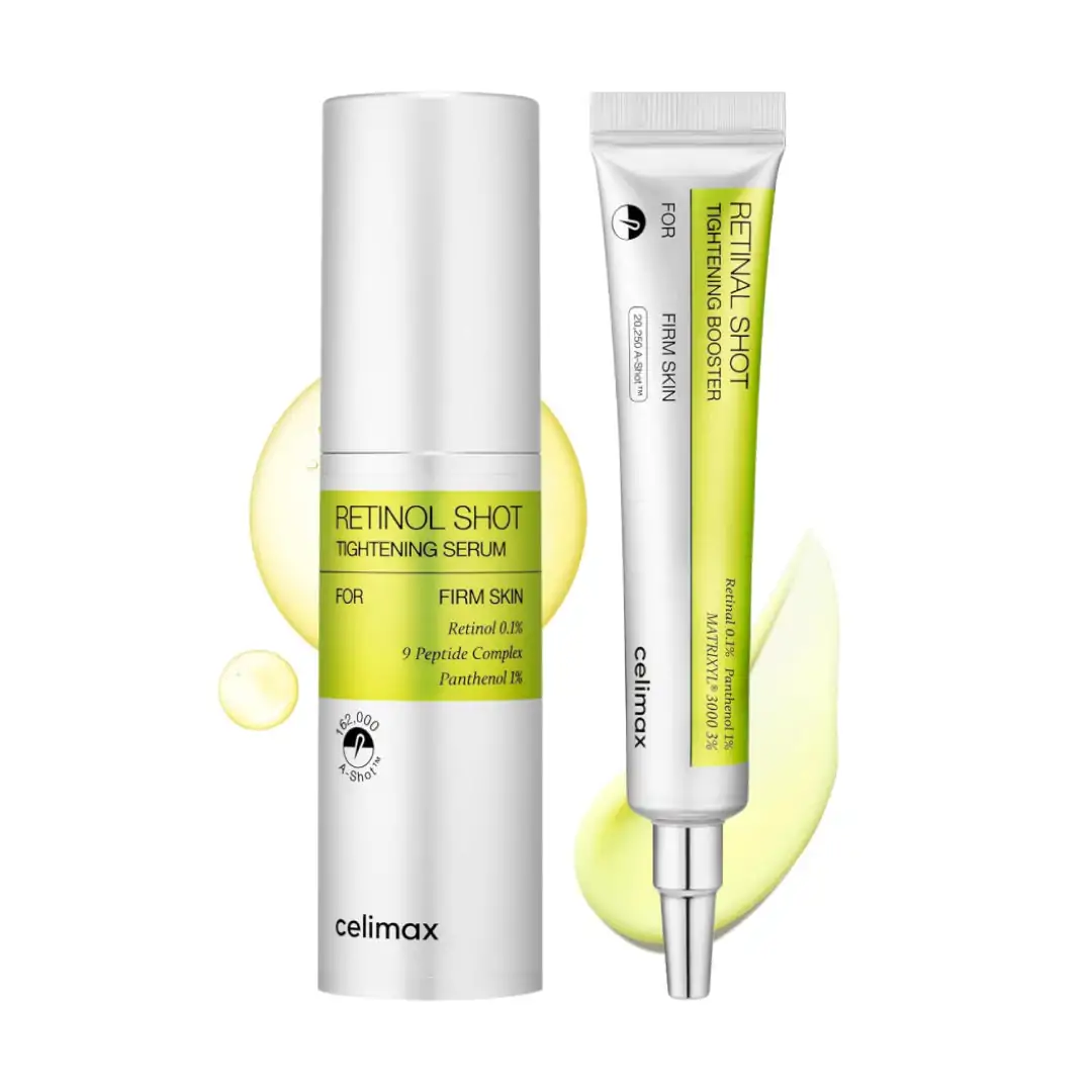 CELIMAX – RETINOL SHOT TIGHTENING SERUM 30ml + RETINOL SHOT TIGHTENING BOOSTER 30ml