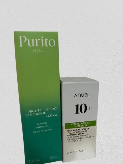 Promo ! Pack Azelic acide anua Purito crème hydratante à base de panthénol