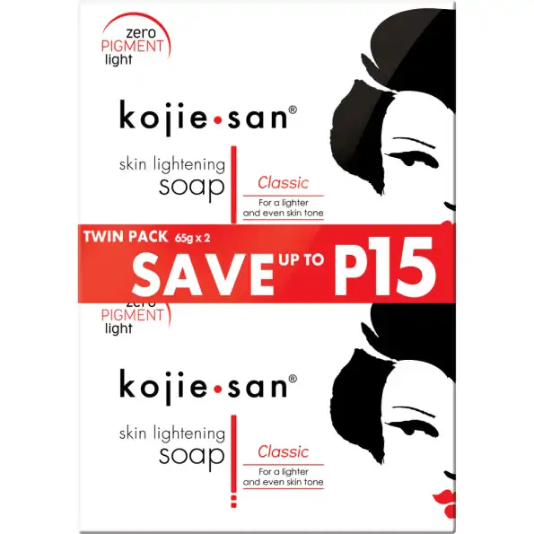 Promo ! Savon éclaircissant pour la peau Kojie San 65g (lot de 2)