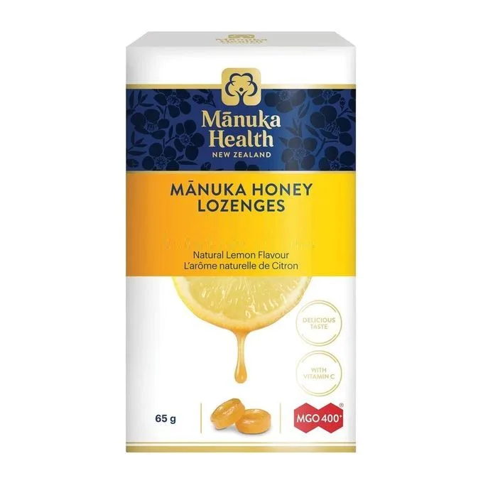 Promo ! Manuka Health Pastilles au miel de Manuka, MGO 400+, gingembre et citron, 15 pastilles