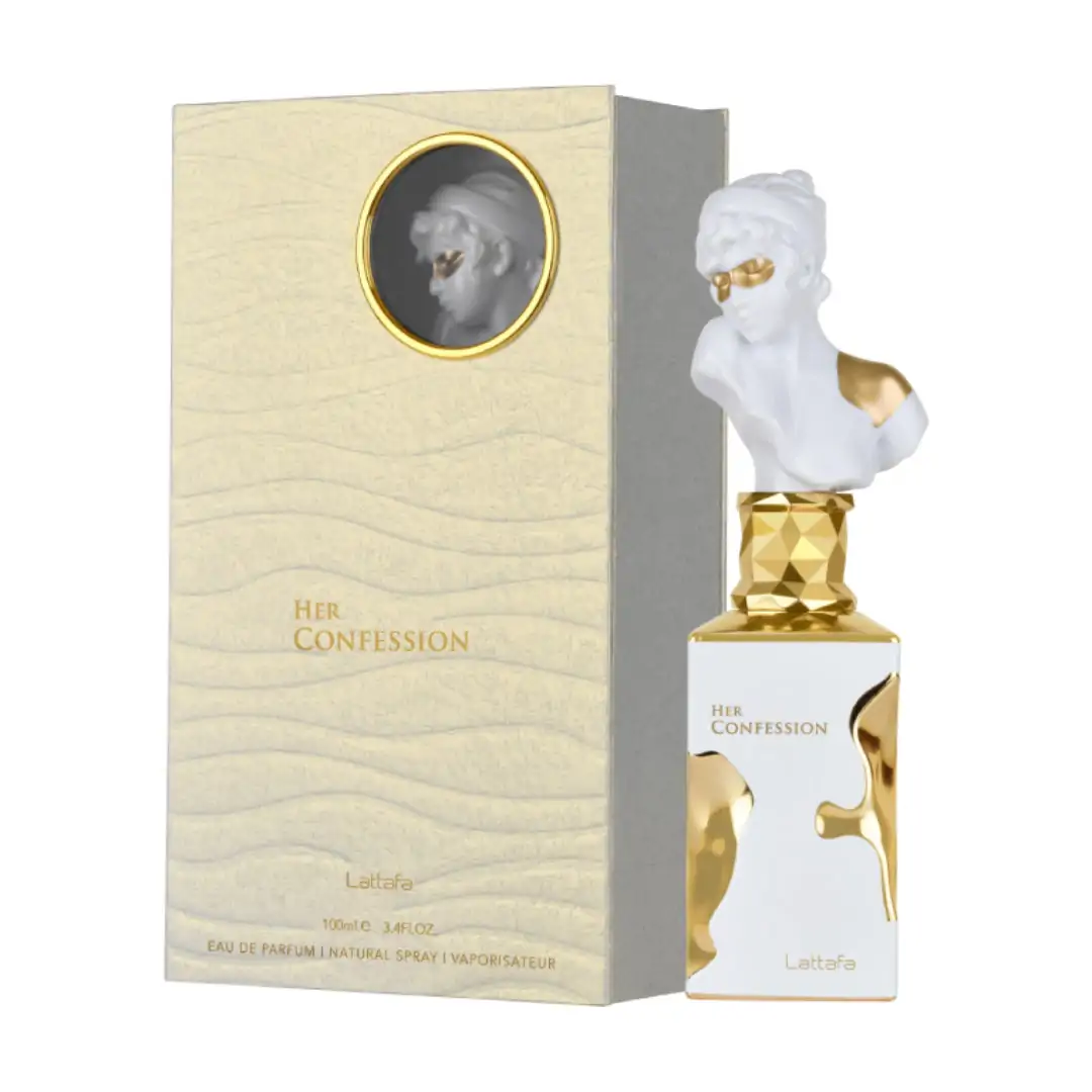 Promo ! LATTAFA – HER CONFESSION BLANC Eau de Parfum Pour Femme – 100 ml