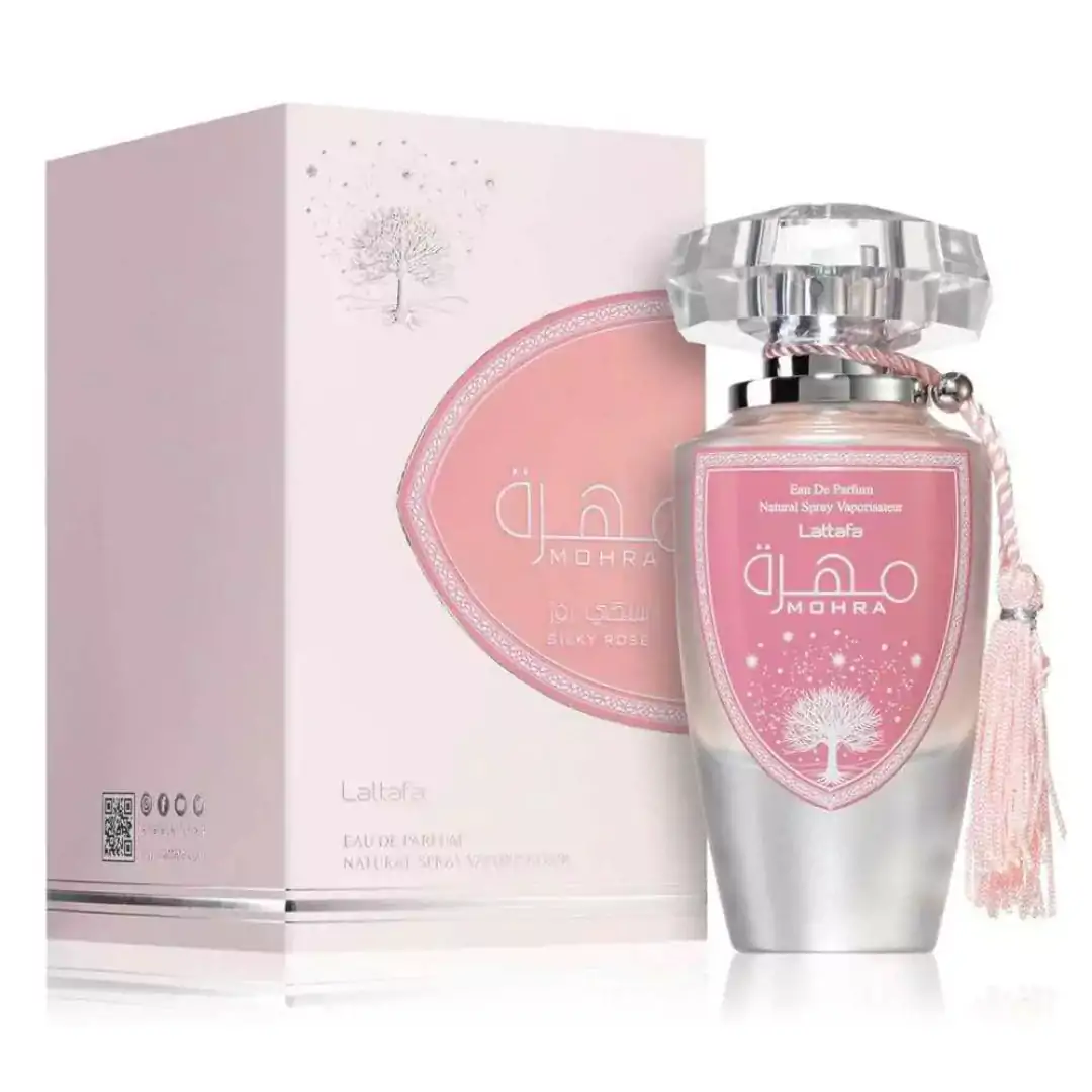 LATTAFA – MOHRA SILKY ROSE EAU DE PARFUM Pour Femmes – 100ml