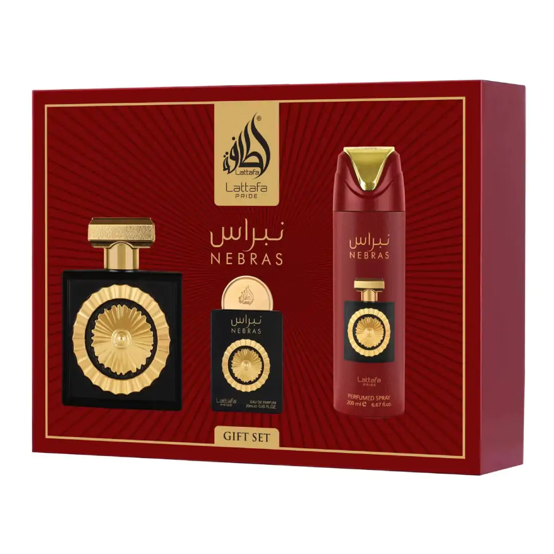 Coffret Nebras Lattafa Pride Cadeaux Pour Femmes + Format Voyage + Déodorant