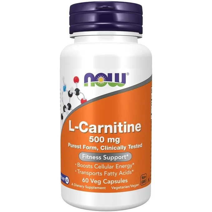Promo ! Now Foods L-carnitine, 500 mg, 60 gélules végétales