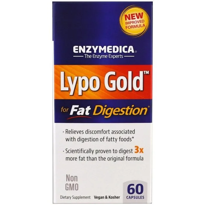 Promo ! enzymedica Lypo Gold Pour la digestion des graisses, 60 gélules