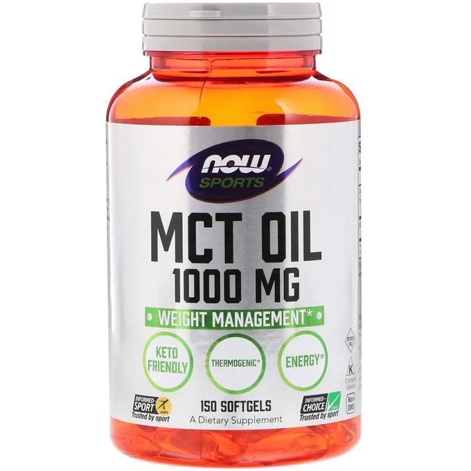 Promo ! Now Foods Sports MCT Oil, 1000 mg, 150 Softgels