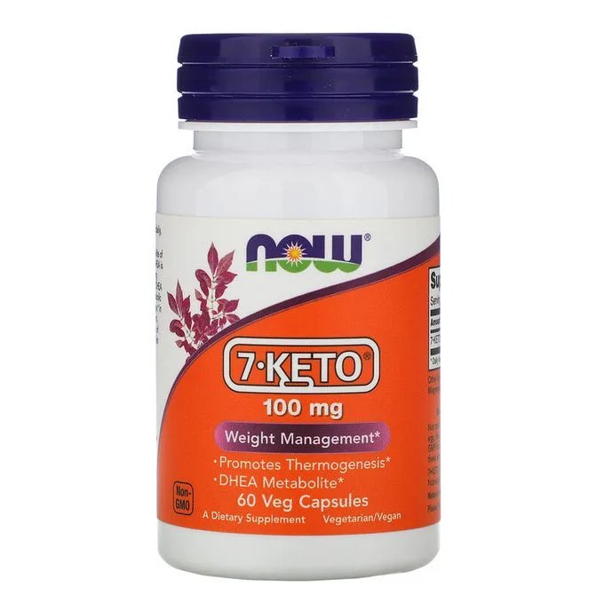 Promo ! Now Foods 7-KETO, 100 mg, 60 capsules végétales