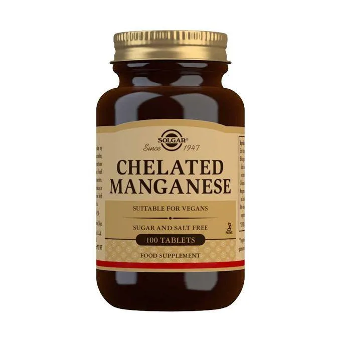 Promo ! Solgar Manganèse chélaté, 100 Tablets