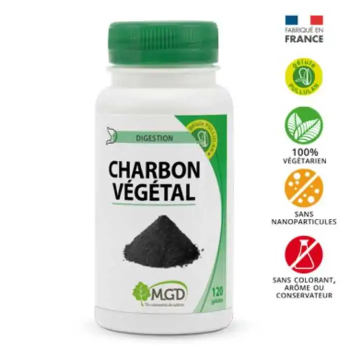 Promo ! Mgd Charbon vegetal 120 Gélules
