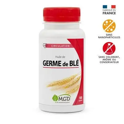 Promo ! Mgd huile de Germe de blé 100 Gélules