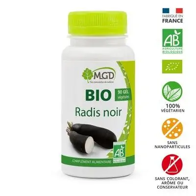 Promo ! MGD bio radis noir boite 90 gélules