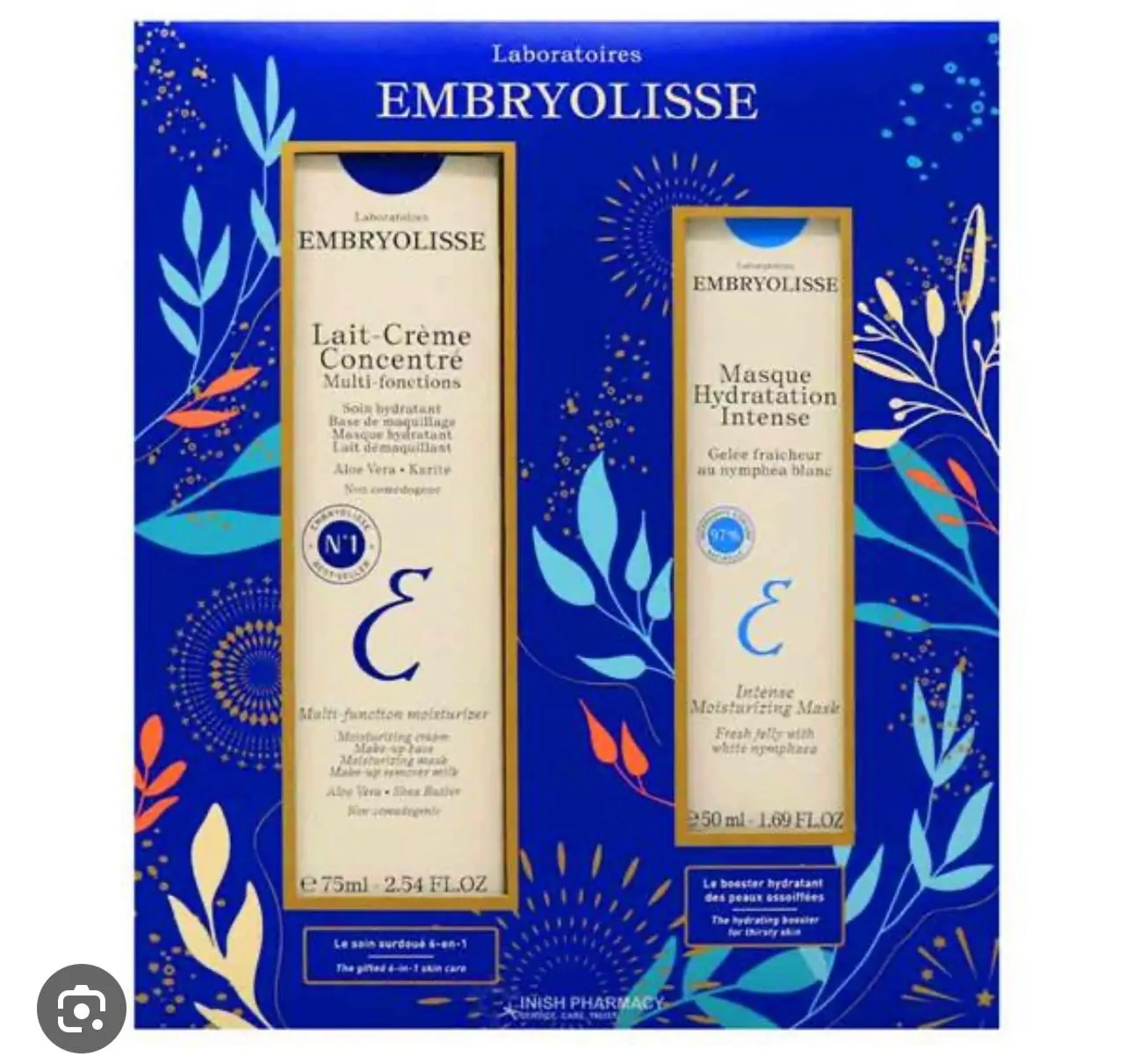 Promo ! EMBRYOLISSE PACK LAIT CREME CONCENTRE + MASQUE HYDRATATION INTENSE