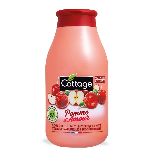 Cottage Douche & Bain Lait Hydratant Pomme d’amour 250ml