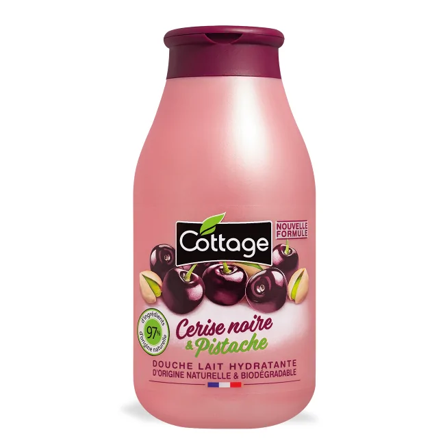 Cottage Douche & Bain Lait Hydratant Cerise noire & Pistache 250ml