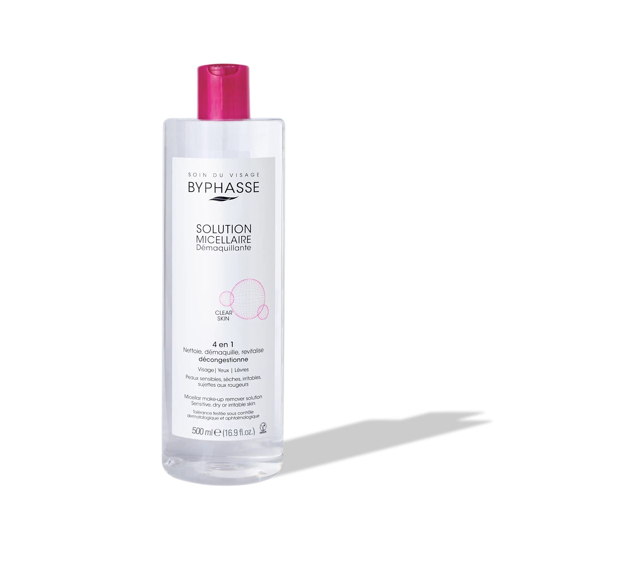 BYPHASSE SOLUTION MICELLAIRE DÉMAQUILLANTE 500ML