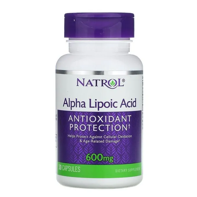 Natrol Acide alpha-lipoïque, 600 mg, 30 Gélules