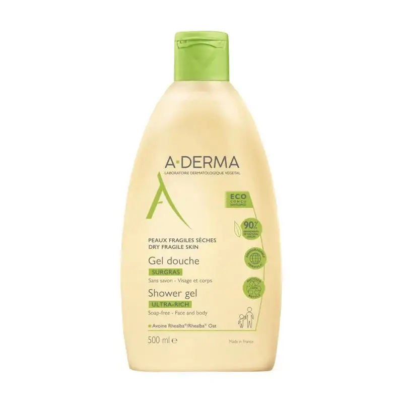 Promo ! A-Derma Gel Douche Surgras Ultra Rich 500ml