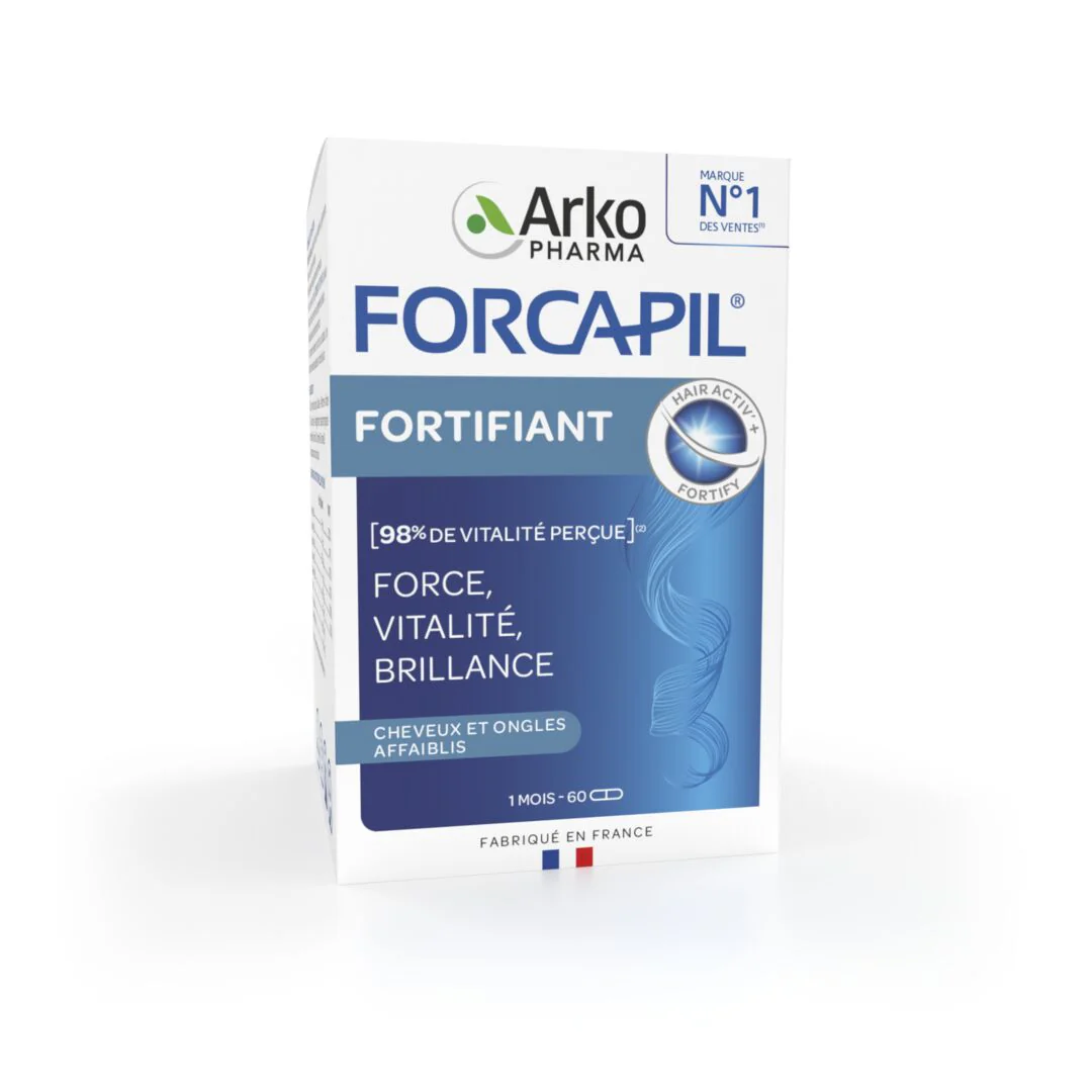 Promo ! Forcapil Arkopharma Cheveux Et Ongles Boite 60 Gélules