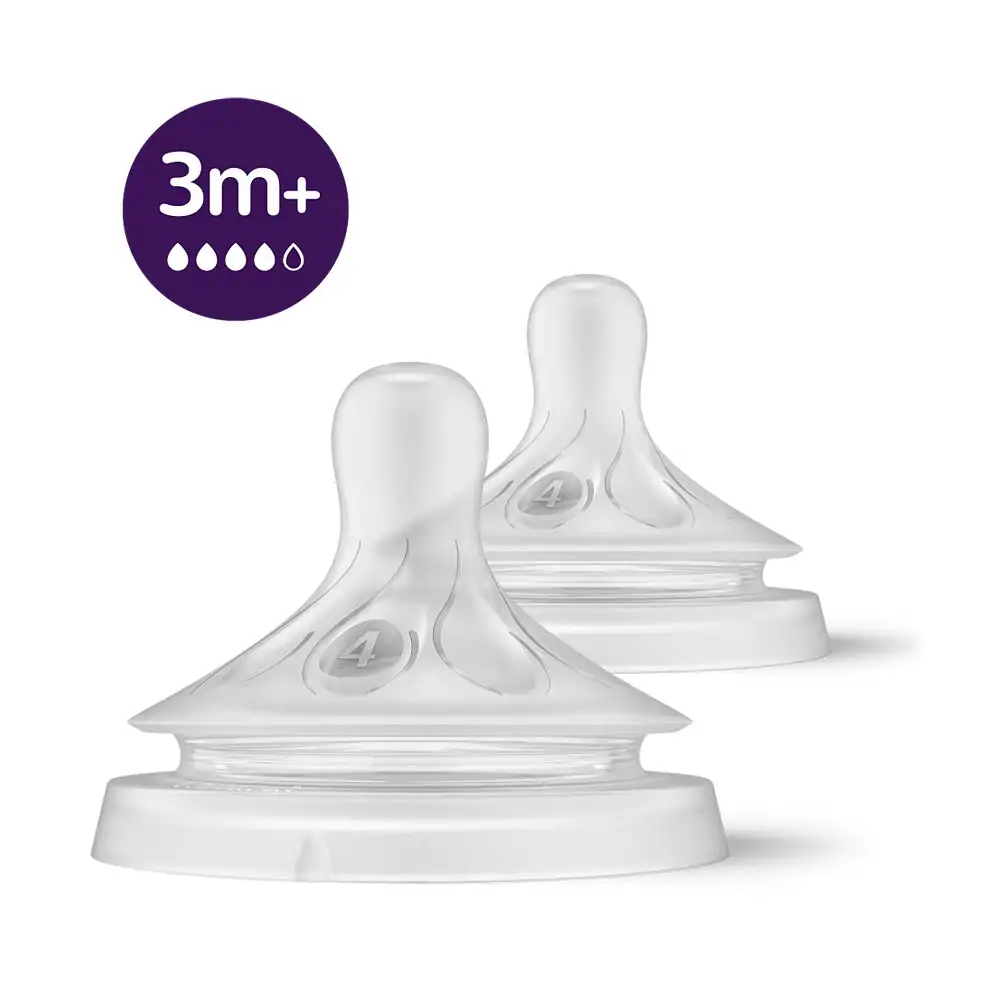 Promo ! Avent 2 Tétines Natural +3m SCY964/02