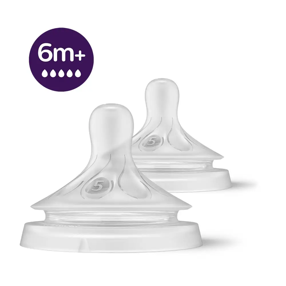 Promo ! Avent 2 Tétines Natural +6m SCY965/02