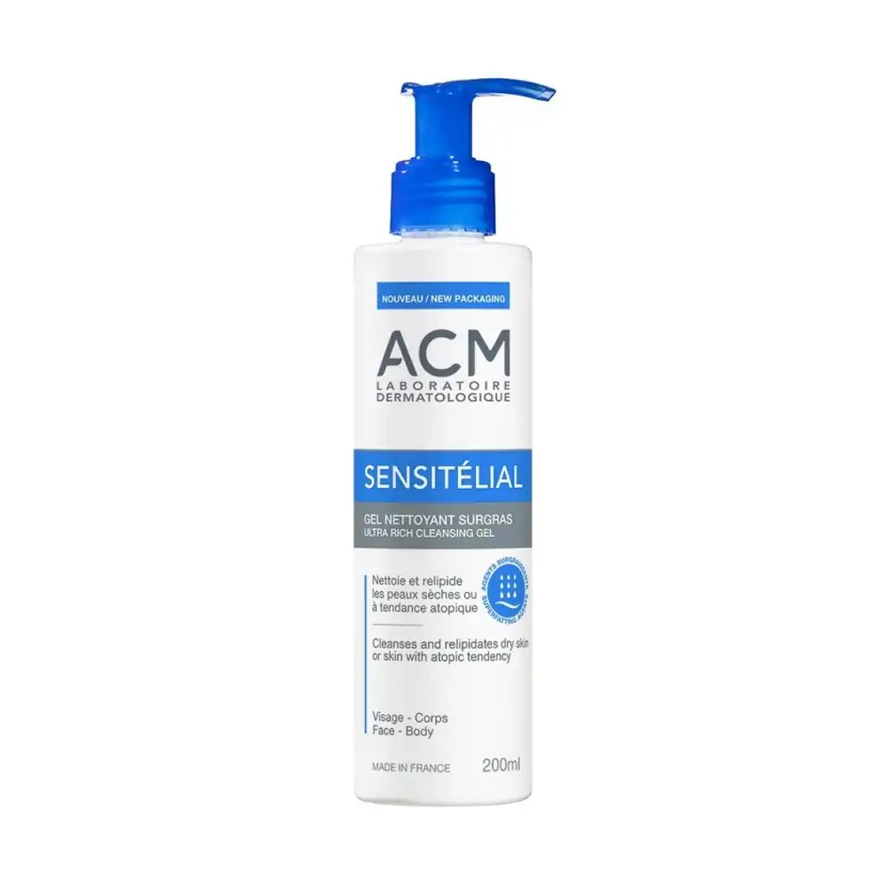 Promo ! Acm Sensitélial Gel Nettoyant Surgras
